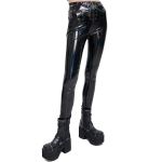Black Patent Vinyl 'Geloyra' Leggings