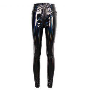 Black Patent Vinyl 'Geloyra' Leggings