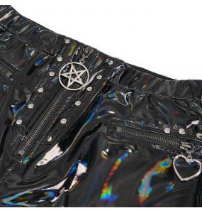Black Patent Vinyl 'Geloyra' Leggings