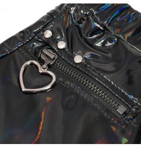 Black Patent Vinyl 'Geloyra' Leggings