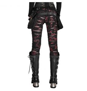 Legging 'Ripped Off' Rouge