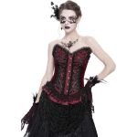 Corset 'Guinevere' Rouge et Noir