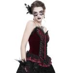 Corset 'Guinevere' Rouge et Noir