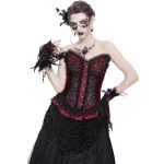 Corset 'Guinevere' Rouge et Noir