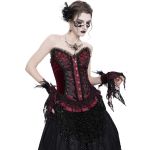Corset 'Guinevere' Rouge et Noir