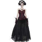 Corset 'Guinevere' Rouge et Noir