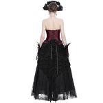 Corset 'Guinevere' Rouge et Noir