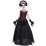 Corset 'Guinevere' Rouge et Noir