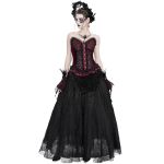 Corset 'Guinevere' Rouge et Noir