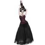 Corset 'Guinevere' Rouge et Noir