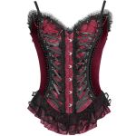 Corset 'Guinevere' Rouge et Noir