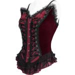 Corset 'Guinevere' Rouge et Noir