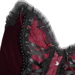 Corset 'Guinevere' Rouge et Noir