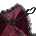Corset 'Guinevere' Rouge et Noir