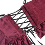 Corset 'Guinevere' Rouge et Noir