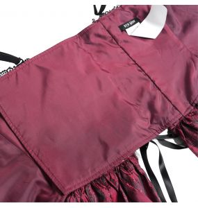 Corset 'Guinevere' Rouge et Noir