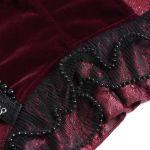 Corset 'Guinevere' Rouge et Noir