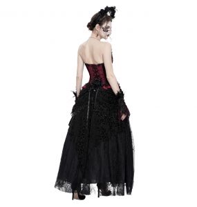 Black Velvet 'Guinevere' Long Skirt