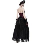 Longue Jupe 'Guinevere' en Velours Noir