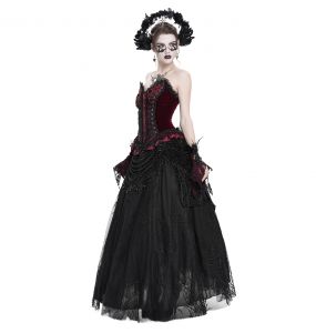 Black Velvet 'Guinevere' Long Skirt