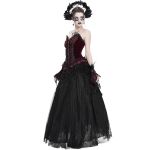 Longue Jupe 'Guinevere' en Velours Noir