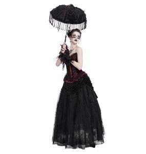 Black Velvet 'Guinevere' Long Skirt