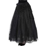 Longue Jupe 'Guinevere' en Velours Noir