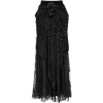 Longue Jupe 'Guinevere' en Velours Noir