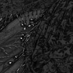 Longue Jupe 'Guinevere' en Velours Noir