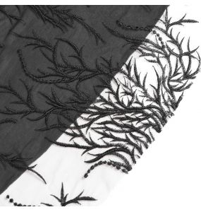 Longue Jupe 'Guinevere' en Velours Noir