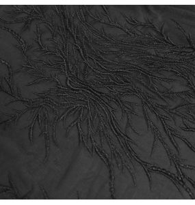 Longue Jupe 'Guinevere' en Velours Noir