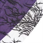 Longue Jupe 'Guinevere' en Velours Noir et Mauve