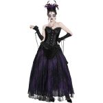 Couronne 'Guenièvre' en Plumes Noires et Violettes