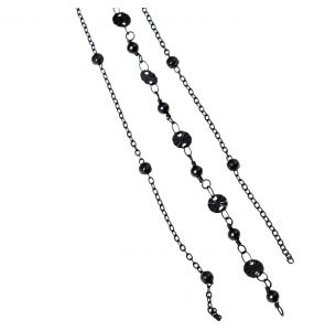 Couronne 'Guenièvre' en Plumes Noires et Violettes