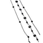 Couronne 'Guenièvre' en Plumes Noires et Violettes