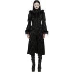 Manteau Gothique 'Leane' en Jacquard Noir