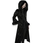 Manteau Gothique 'Leane' en Jacquard Noir