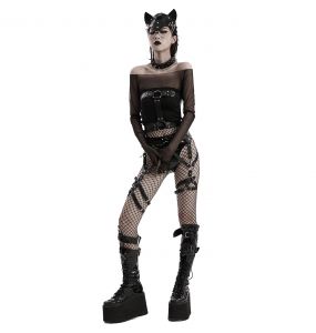 Harnais Taille et Cuisses 'Punk Fox' Noir