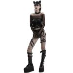 Harnais Taille et Cuisses 'Punk Fox' Noir