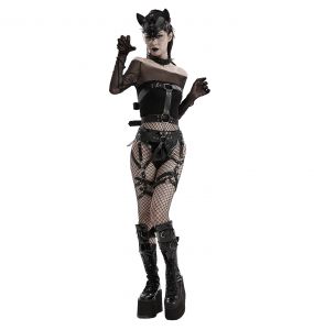 Harnais Taille et Cuisses 'Punk Fox' Noir