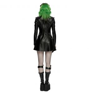 Veste 'Jezebel' en Simili Cuir Noir