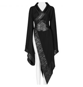 Veste 'Dark Punk Kimon' Noire