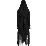 Manteau Asymétrique 'Gothic Decadent' en Maille Noire
