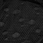 Manteau Asymétrique 'Gothic Decadent' en Maille Noire