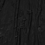 Manteau Asymétrique 'Gothic Decadent' en Maille Noire