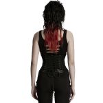 Ceinture Corset Entrelacée 'Magena' en Sergé Noir
