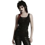 Ceinture Corset Entrelacée 'Magena' en Sergé Noir