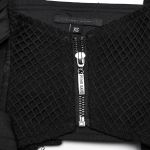 Ceinture Corset Entrelacée 'Magena' en Sergé Noir