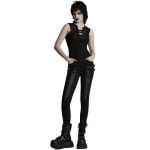Legging Plissé 3D 'Punk Decadent' Noir