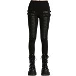 Legging Plissé 3D 'Punk Decadent' Noir